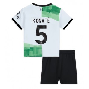 Liverpool Ibrahima Konate #5 Gostujuci Dres za Dječji 2023-24 Kratak Rukavima (+ kratke hlače)